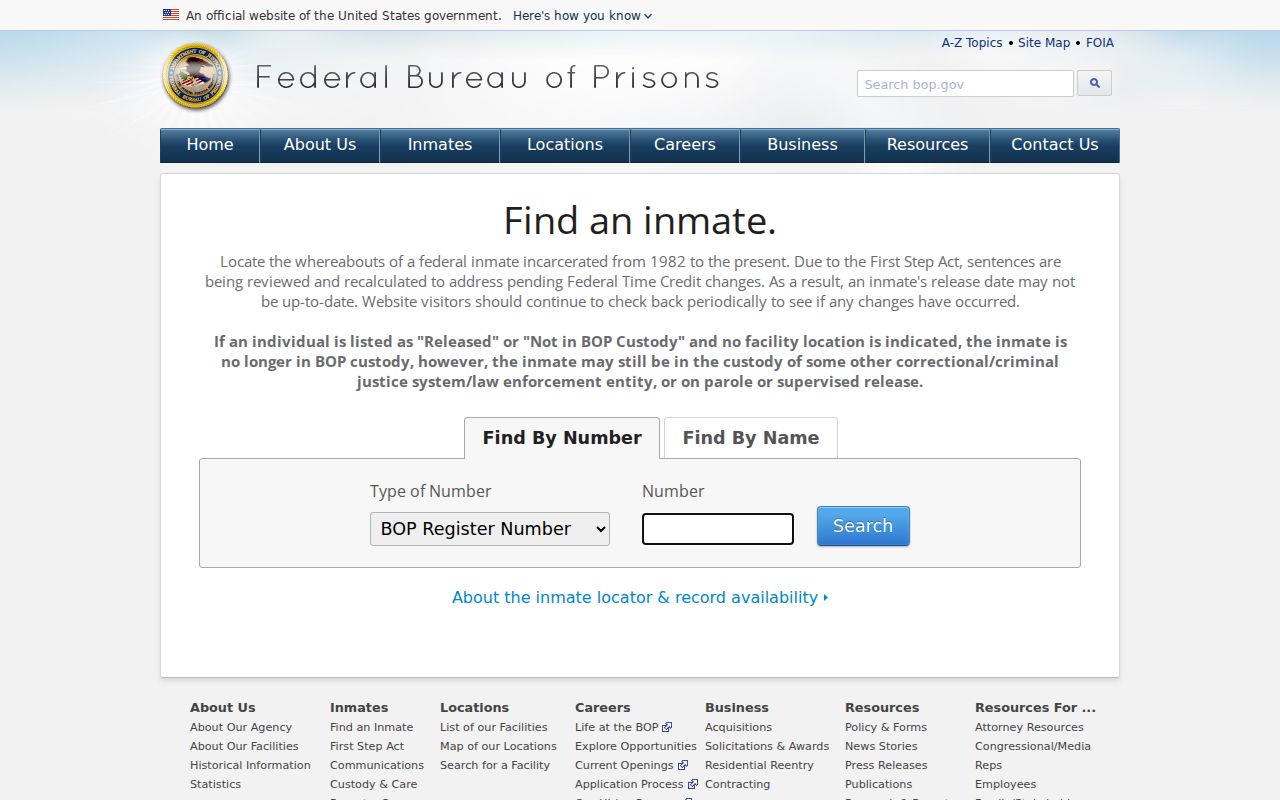 Palo Pinto County criminal records federal inmate locator