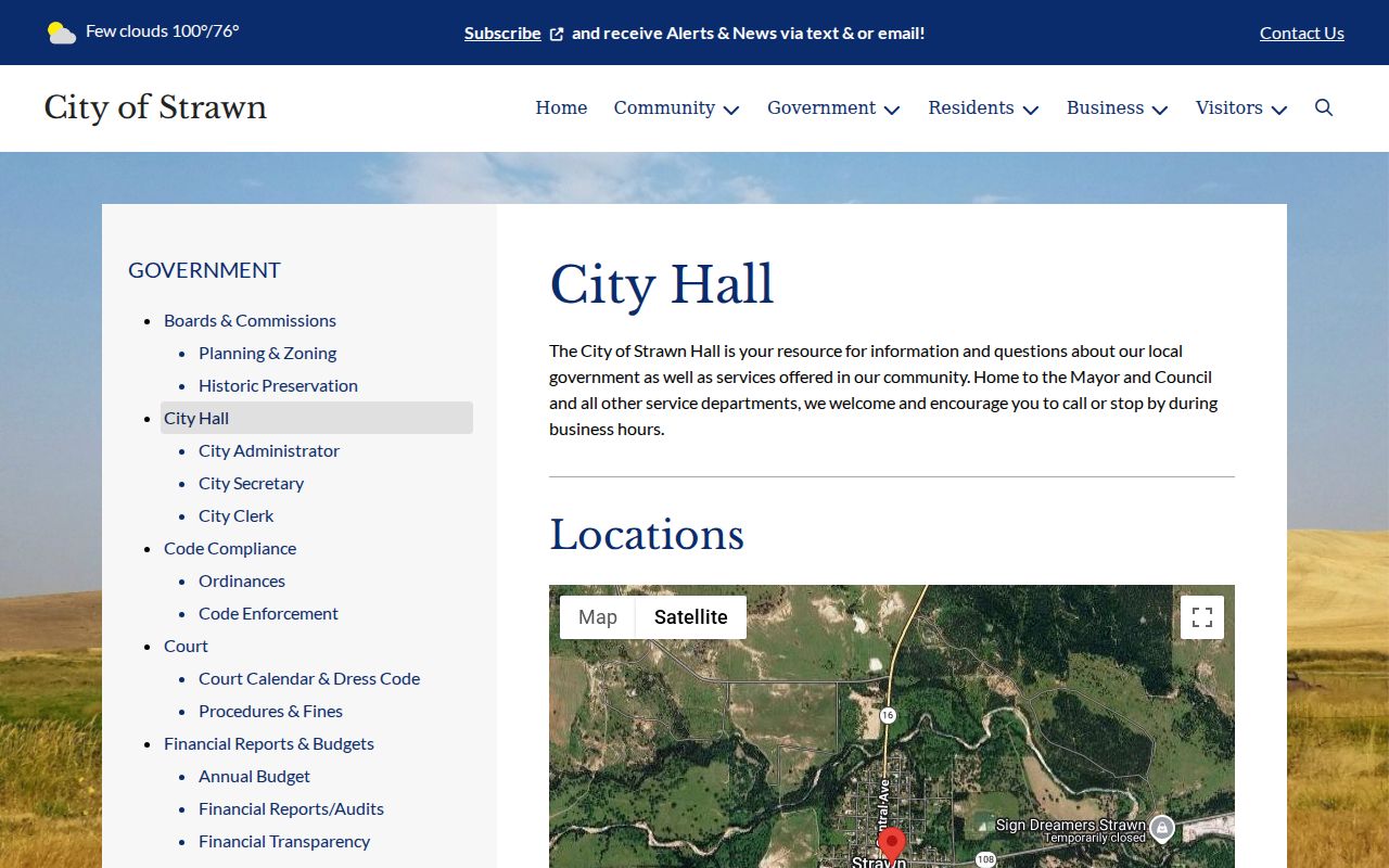 Strawn criminal history City Hall records office
